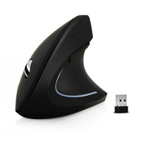 2026 Desain Ergonomis USB RGB Nirkabel Tangan Kanan Vertikal Mini 5.0 Mouse Optik 3000 DPI Gaming untuk Komputer PC Laptop