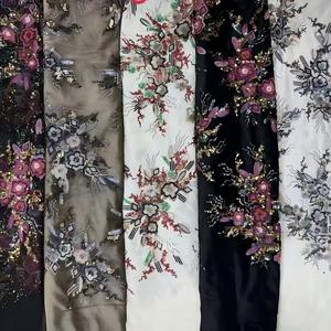 Tessuto per Abiti da Sposa in Velluto con Perline e Paillettes, Stile Europeo e Americano, Moda Autunno-Inverno - Product Image 6