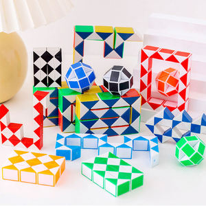 Jeu de puzzle éducatif pour enfants, 24 sections, règles de jeu, jouet anti-stress pour adultes, décompression pour le bureau et les voyages, cube serpent magique - Product Image 3