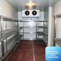 Chambre froide et congélateur solaires hors réseau pour la conservation de viande, fruits de mer, fruits, légumes et produits surgelés ou frais