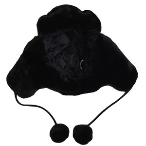 Haute qualité hiver chaud <span class=keywords><strong>Ski</strong></span> chapeau mignon en peluche noir blanc Panda en peluche boule Protection des oreilles adultes enfants Panda Lei Feng chapeau - Product Image 4