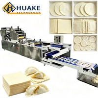 Ligne de production de feuilles de raviolis, machine commerciale pour la fabrication de peaux de wontons et de raviolis