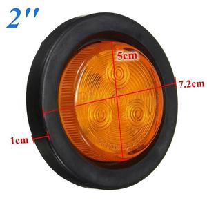 Systèmes d'éclairage automobile, Feux latéraux de camion, 4 petits feux ronds à LED, Feux de bordure ronds, Accessoires pour camions - Product Image 5