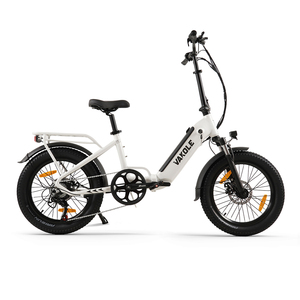 Vakole VT4 250W 20in Step-through Folding E-Bike 468Wh Shimano 7 Lockable Fork IP54 Wholesale Electric Hybrid Bike - Product Image 6