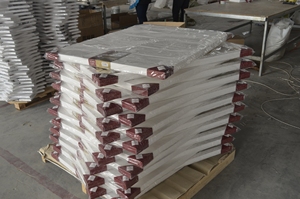 Tela Bianca Stirata <span class=keywords><strong>in</strong></span> Cotone di Grandi <span class=keywords><strong>Dimensioni</strong></span> 80*80cm per Disegno e Pittura - Product Image 6