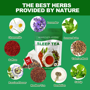 Tisana alle Erbe, Tisana alla Camomilla, Tisana allo Roolbos e Tisana alla Lavanda 'Sleep' con Benefici Naturali, Bustine di Tisana Decaffeinate e Senza Zucchero - Product Image 2