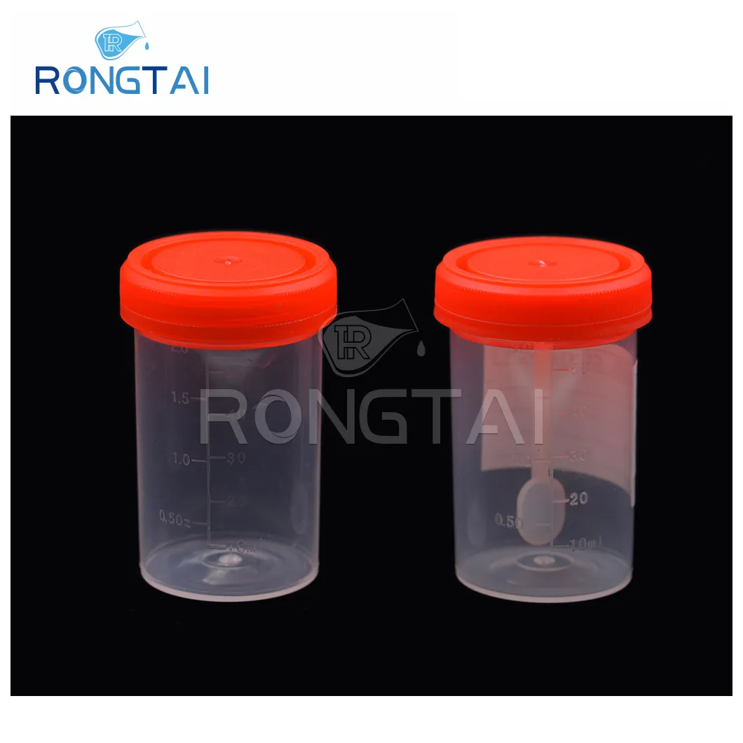 RONGTAI Kunststoff-Proben behälter Händler Hocker Container 60M China Sterile Urins ammlung