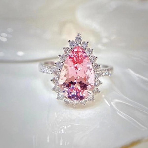 Anello a Fiore Lucido a Forma di Marquise per Donne, Stile Coreano, Elegante Gioiello da Dito per Uso Quotidiano, Feste, Appuntamenti, Regalo - Product Image 6