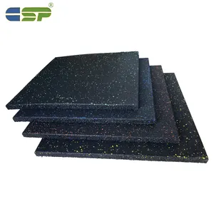 20mm Outdoor Rubber Floor Tile Colorful Speckle Rubber flooring for gym