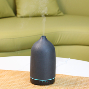 Difusor Eléctrico de Cerámica de 100 ml, Luces Nocturnas <span class=keywords><strong>LED</strong></span> de 7 Colores, Humidificador Ultrasónico de Aromaterapia, Portátil para el Hogar, 1 Año de Garantía - Product Image 6