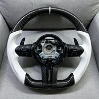 En stock, volant de voiture en fibre de carbone adapté aux BMW F10 F30 F01 F16 F20 F36 F22 F31M3 F80 M4 M6 X5 F15 E70 E90 E60 E46