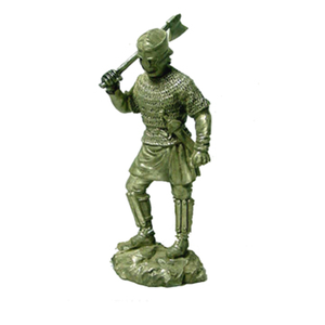 Statua Personalizzata di Cavaliere Medievale in Armatura d'Argento, Cavallo in Lega di Zinco Pressofuso, 8cm, Personaggio da Collezione di Film e TV - Product Image 3
