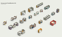 Cabines de bureau privées sur mesure Uispair, mobilier de bureau modulaire moderne OEM, poste de travail insonorisé, cloison de bureau.