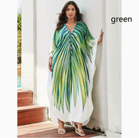 Robe de plage grande taille pour femmes européennes et américaines, protection solaire, impression numérique 3D, vêtements d'été européens pour femmes