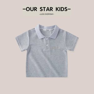 <span class=keywords><strong>Polo</strong></span> per bambini - Abbigliamento estivo con colletto per ragazzi e ragazze - Nuovi modelli di magliette a tinta unita - T-shirt a maniche corte - Product Image 3