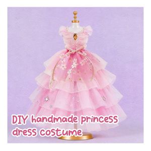 Kit de Diseño de Vestido de Princesa, Material Educativo de PVC, Unisex, Maniquí para Coser, Plantillas de Tela, Cintas, Adornos, Modelo de Juguete - Product Image 6