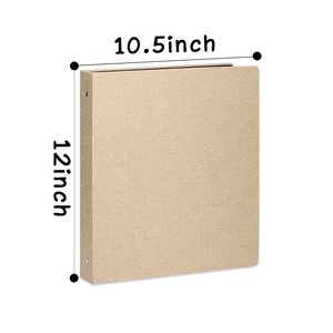 Manufactory 2024 New <strong>Custom</strong> Printed <strong>Linen</strong> Hard Cover 3 Ring Binder <strong>Folder</strong> for Files - Product Image 2