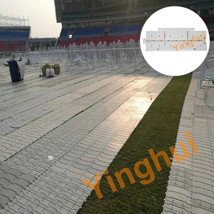 Plancher de sport en PP à emboîtement portable pour la protection du terrain de baseball et la couverture d'événements Plancher de cour roulé pour une utilisation pratique - Product Image 1