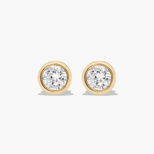 Pendientes de Botón de Lujo con Diamantes Moissanite de Corte Brillante Redondo para Mujer, Joyería Brillante para Uso Diario, Fiestas y Regalos - Product Image 1