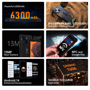 Oukitel G2 Gồ Ghề Điện Thoại Thông Minh 6 Inch HD 4 + 64GB 6300MAh T606 Phía Trước 5MP Phía Sau 13MP Android 14 NFC Google Trả 4G Điện Thoại Di Động Oukitel G2 - Product Image 2