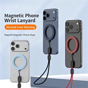 Support magnétique puissant pour téléphone avec anneau et cordon, support magnétique pour doigt pour iPhone/<span class=keywords><strong>Samsung</strong></span>, compatible OEM - Product Image 2