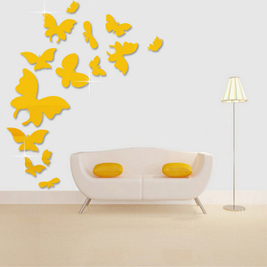 <span class=keywords><strong>Adesivi</strong></span> Decorativi a Specchio 3D a Forma di Farfalla Autoadesivi <span class=keywords><strong>per</strong></span> Pareti - Product Image 4