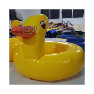 حلقة سباحة قابلة للنفخ على شكل بطة جميلة قابلة للنفخ لجميع البيئات ومناسبة للاستخدام مع حمامات السباحة للأطفال
