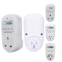 Temporizador Digital ajustable, ahorro de energía, programable, ajuste de reloj/tiempo de encendido/apagado, enchufe para UE/EE. UU./Reino Unido, enchufe de cocina