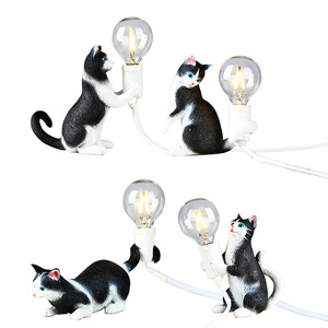 Lampe Chat Nordique Créative pour Salon, Chambre, Magasin de Vêtements, Décoration, Lampe de Table Animaux, Mini Lampe Chat, Veilleuse - Product Image 5