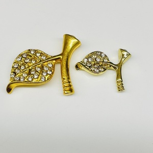 Oro rosa argento amore angelo per natale FengShui pacifica decorazione foglia dimensione foglia di giada in metallo di mele accessori per gioielli - Product Image 6
