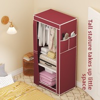 Armoire pliable minimaliste moderne en plastique pour chambre à coucher, meuble de rangement en tissu pour location, meuble de maison, meuble à chaussures