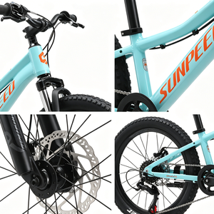 Bicicletta da Montagna per <span class=keywords><strong>Bambini</strong></span> e Ragazzi 18/20/22 Pollici con Freni a Disco, <span class=keywords><strong>Bici</strong></span> a Pedali 16 Pollici con Forcella in Acciaio - Product Image 2