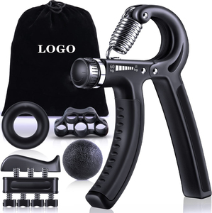 Kit d'entraînement ZJFIT Hand Grip Strengthener (lot de 5) Poignée d'avant-bras Résistance réglable Pince à main - Product Image 1