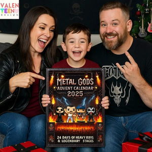 ปฏิทินนับถอยหลัง Metal Gods Advent Calendar 2025 ของสะสมรูปปั้นร็อค 24 วัน ของขวัญของเล่นสะสม - Product Image 2