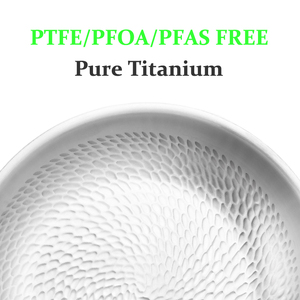 TIANXING Padella Premium in Titanio Puro con Rivestimento Antiaderente, Padella Martellata in Titanio Senza Rivestimento, Grande Wok Professionale Compatibile con Induzione - Product Image 3