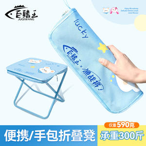 เก้าอี้พับเด็กลัคกี้แบร์เก้าอี้สตูลขนาดเล็กน้ำหนักเบาแบบพกพาสำหรับใช้ในสวนกลางแจ้งตัวเลือกสีฟ้าสีชมพู - Product Image 4