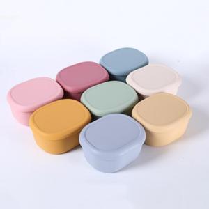 3 Pcs Tổ Phụ Kiện Nhà Bếp Thực Phẩm Container Lưu Trữ Bento Hộp Ăn Trưa Silicone Hộp Ăn Trưa Cho Đóng Băng Với Nắp - Product Image 4