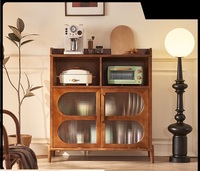 Armoire de rangement Foshan avec étagères, buffet de cuisine avec tiroirs, armoires de sol, meuble de rangement cannelé avec portes