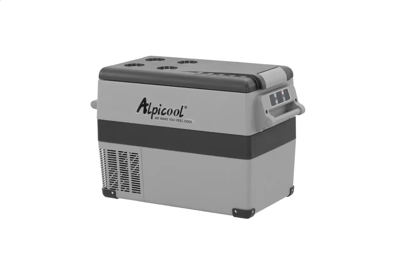 Alpicool CF45 압축기 냉장고 DC 12v 24v 자동차 냉동고 듀얼 존 휴대용 냉장고 전기 냉동고 쿨러 자동차 냉장고