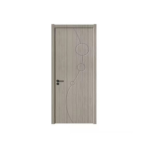 Puerta Interior Contemporánea de MDF con Diseño Circular, Superficie Acabada, Apertura Manual, Puerta de Dormitorio - Product Image 1