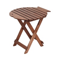 Table basse pliante en bois d'acacia, offre spéciale, Table d'extérieur