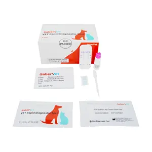 Productos Médicos Veterinarios kit de prueba de enfermedades infecciosas FIV Ab/FeLV Ag prueba rápida diagnóstico hogar diagnóstico FIV FeLV kits de prueba