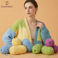 Fil Coton Lait 5 Brins Couleur Unie Haute Qualité pour Crochet et Tricot