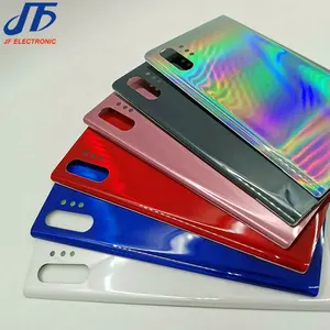 回电池玻璃罩用于三星注 10 / Note 10 plus + 后部壳体门