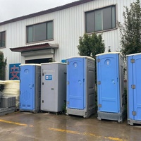 Toilettes portables modulaires préfabriquées avec lavabo et douche pour chantier