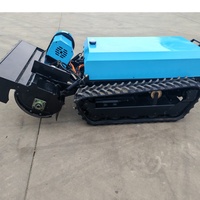 Tondeuse à gazon électrique sans fil télécommandée tout-terrain, robot professionnel pour vergers et exploitations agricoles