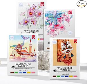 <span class=keywords><strong>Yt</strong></span> personalizado proveedores de China flor acuarela pintura libro nota pintura agua colorear notas - Product Image 5