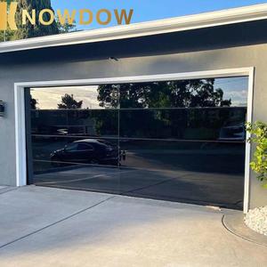<span class=keywords><strong>Porte</strong></span> <span class=keywords><strong>de</strong></span> <span class=keywords><strong>garage</strong></span> moderne KNOWDOW en bois massif <span class=keywords><strong>avec</strong></span> quincaillerie noire, surface finie, ouverture latérale électrique, taille standard 9x7 pour villa - Product Image 3