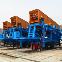 SanMing Vibrationssieb Backenbrecher Aggregat-Brechanlage 30kW AC-Motor 100t/h Kapazität Hochleistungsgetriebe 1 Jahr Garantie