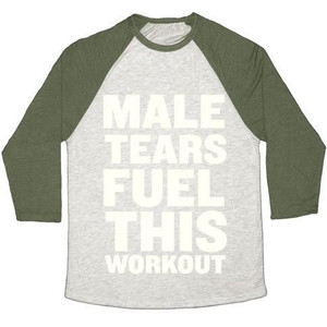 Male Tears Fuel This Workout Maglietta da baseball unisex in tessuto tri-blend - Product Image 2